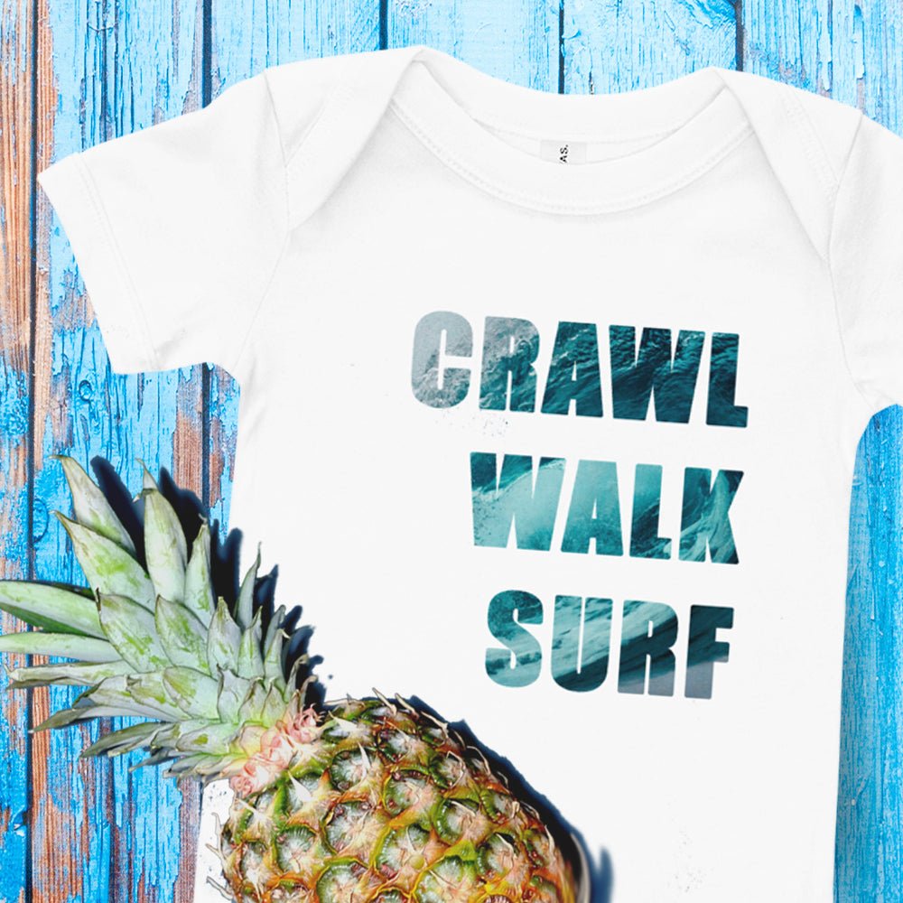 Crawl walk surf baby clothes Surfer baby clothes – Surfersandyogis