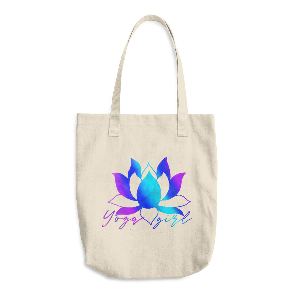 Rainbow lotus yoga girl organic tote bag – Surfersandyogis