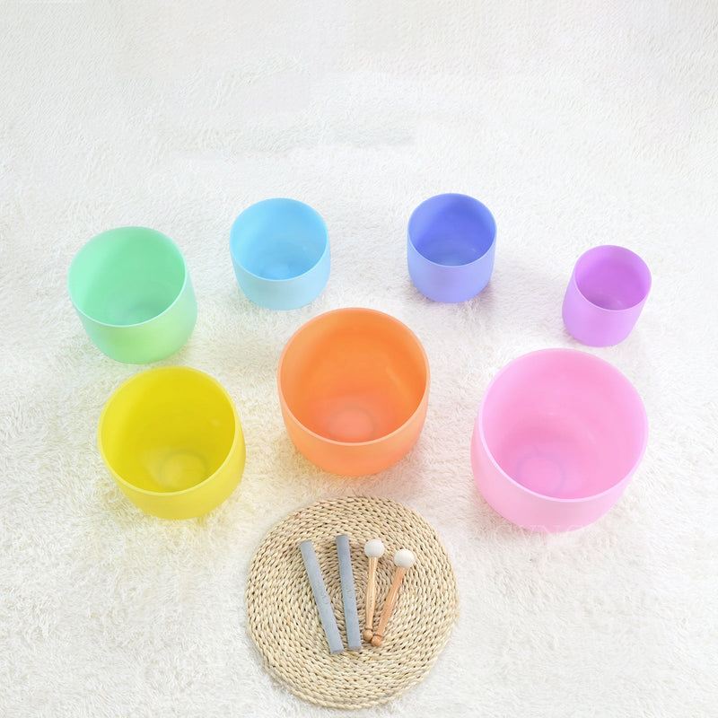 Chakra singing bowl set