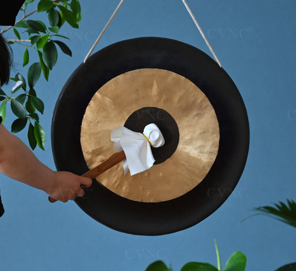 Harmonic Bliss: Handcrafted Bronze Chau Gong Set with Hammer - 16 inch / 18 inch | Surfersandyogis