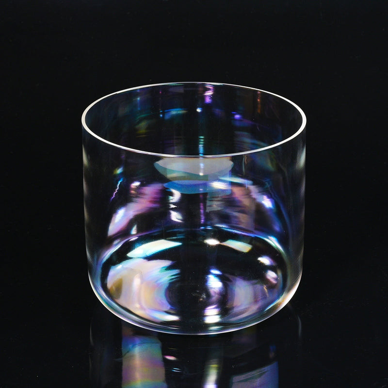 6 Inch Natural Cosmic Light Clear Quartz Crystal Singing Bowl for Sound Healing with Free Mallet and O-ring | Surfersandyogis