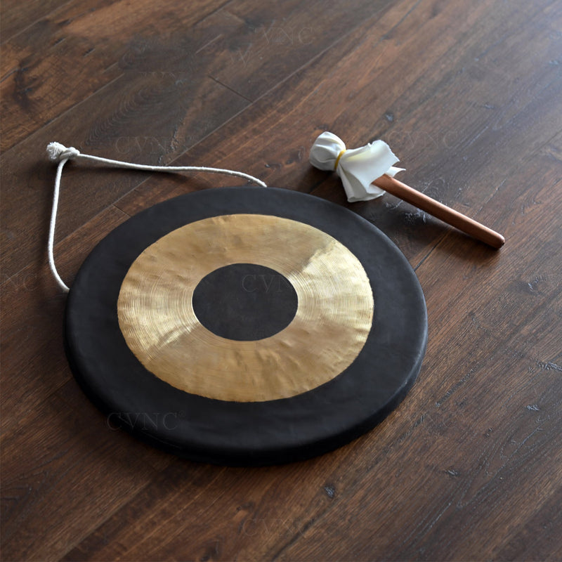 Harmonic Bliss: Handcrafted Bronze Chau Gong Set with Hammer - 16 inch / 18 inch | Surfersandyogis