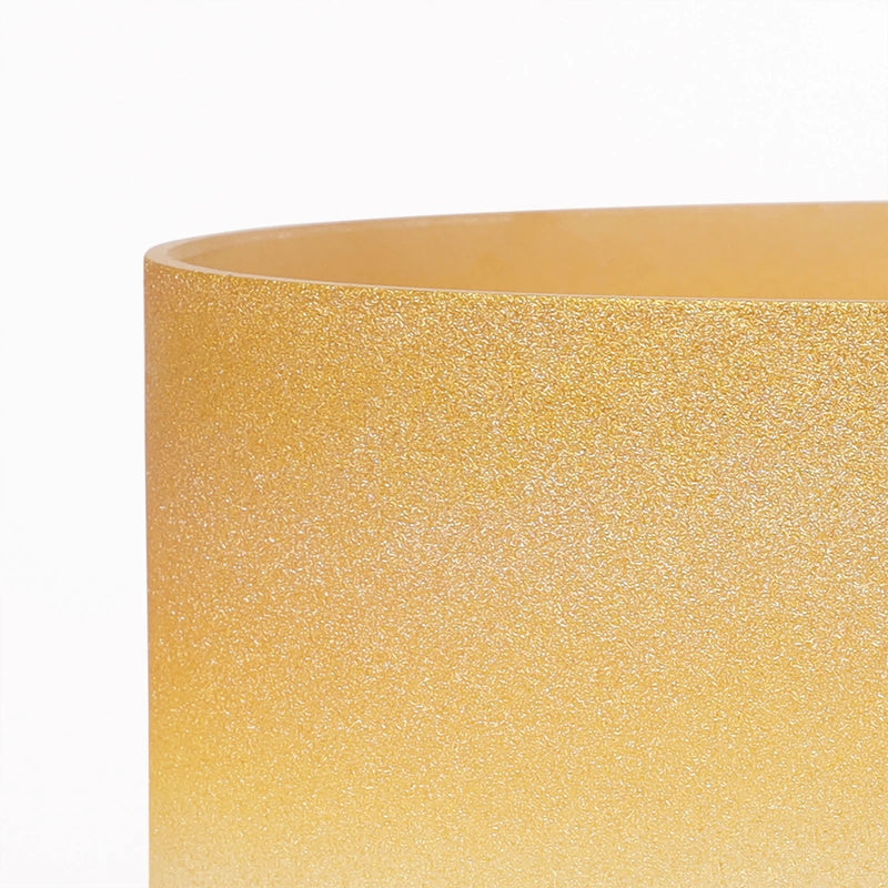 Edge of yellow lotus singing bowl