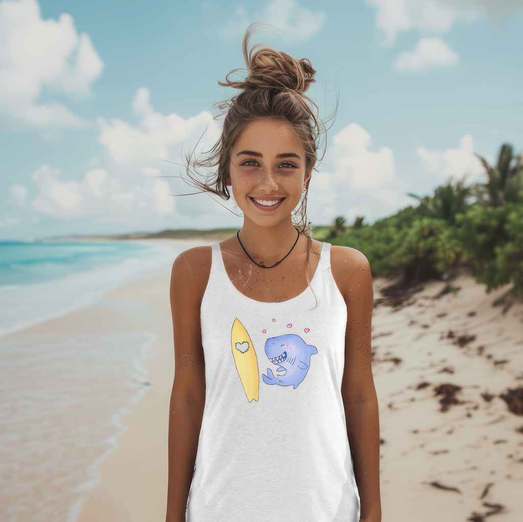 Shark surf shirt for women