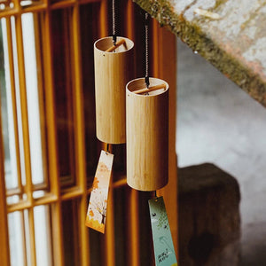 Harmony's Whisper: Bamboo Musical Wind Chimes | Surfersandyogis