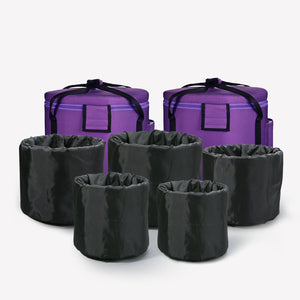 Singing bowl carry bag for 7 crystal bowl