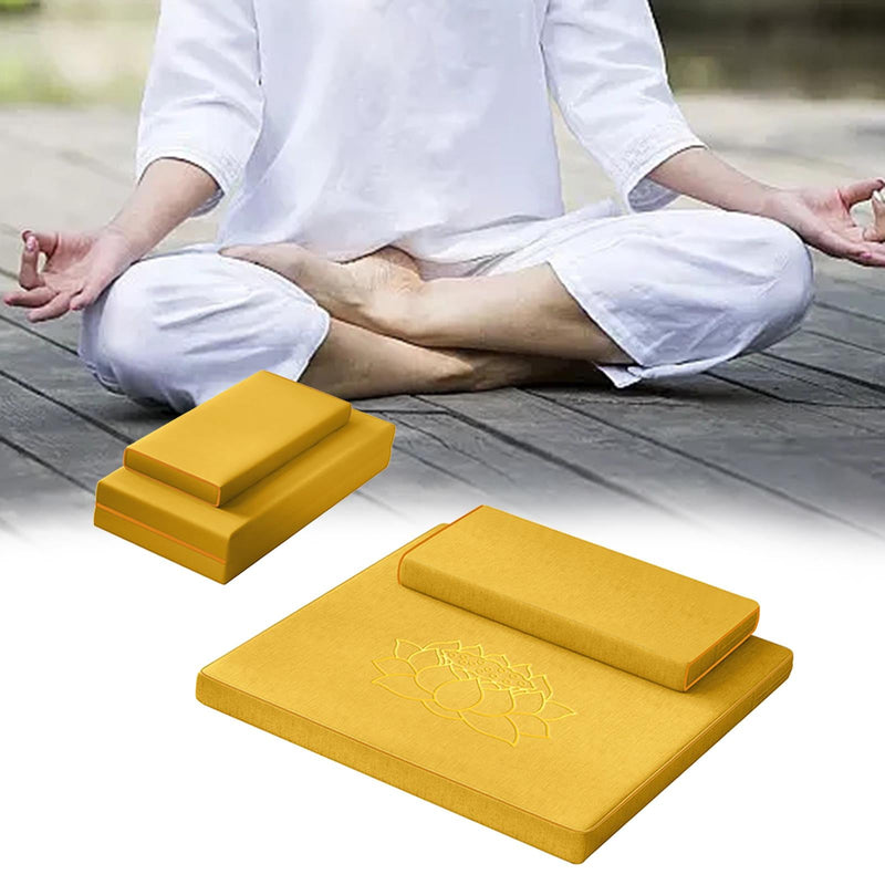 Yogi's Haven: The Serenity Set - Enhance Your Yoga Practice with our 2-Piece Meditation Cushion Duo | Surfersandyogis