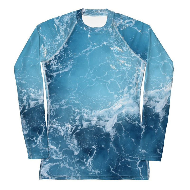 Ocean Wave Women's Rash Guard | Surfersandyogis