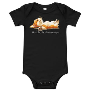 Corgi baby yoga one-piece | Surfersandyogis