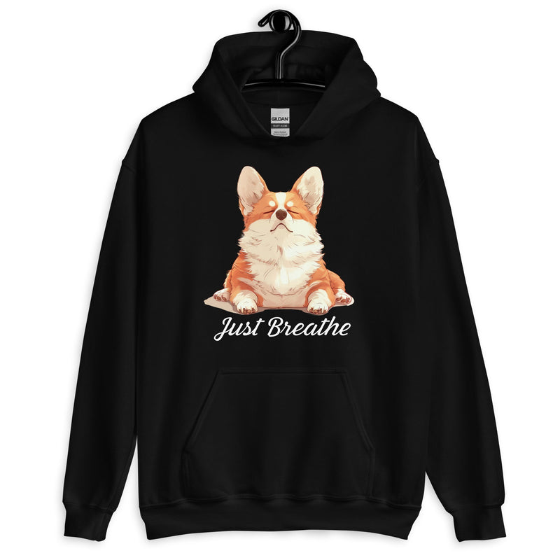 Corgi yoga hoodie - cute and comfy corgi yogi | Surfersandyogis