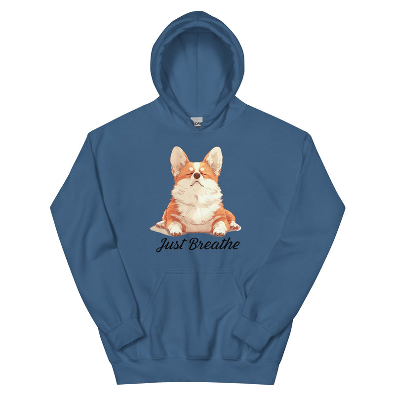 Corgi yoga hoodie - cute and comfy corgi yogi | Surfersandyogis