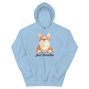 Corgi yoga hoodie - cute and comfy corgi yogi | Surfersandyogis