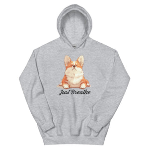 Corgi yoga hoodie - cute and comfy corgi yogi | Surfersandyogis