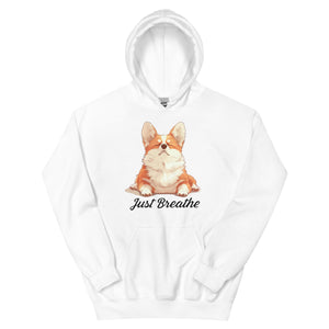 Corgi yoga hoodie - cute and comfy corgi yogi | Surfersandyogis