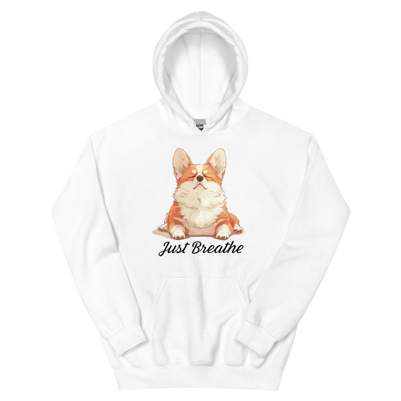 Corgi yoga hoodie - cute and comfy corgi yogi | Surfersandyogis