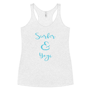 Surfer and Yogi - Women's Racerback Tank