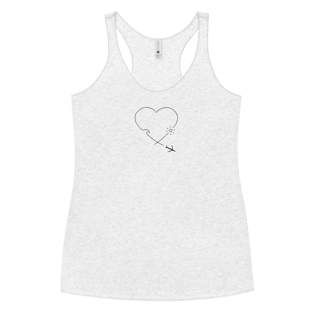 Fly away with me - surf is waiting - Women's Racerback Tank