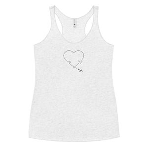 Fly away with me - surf is waiting - Women's Racerback Tank