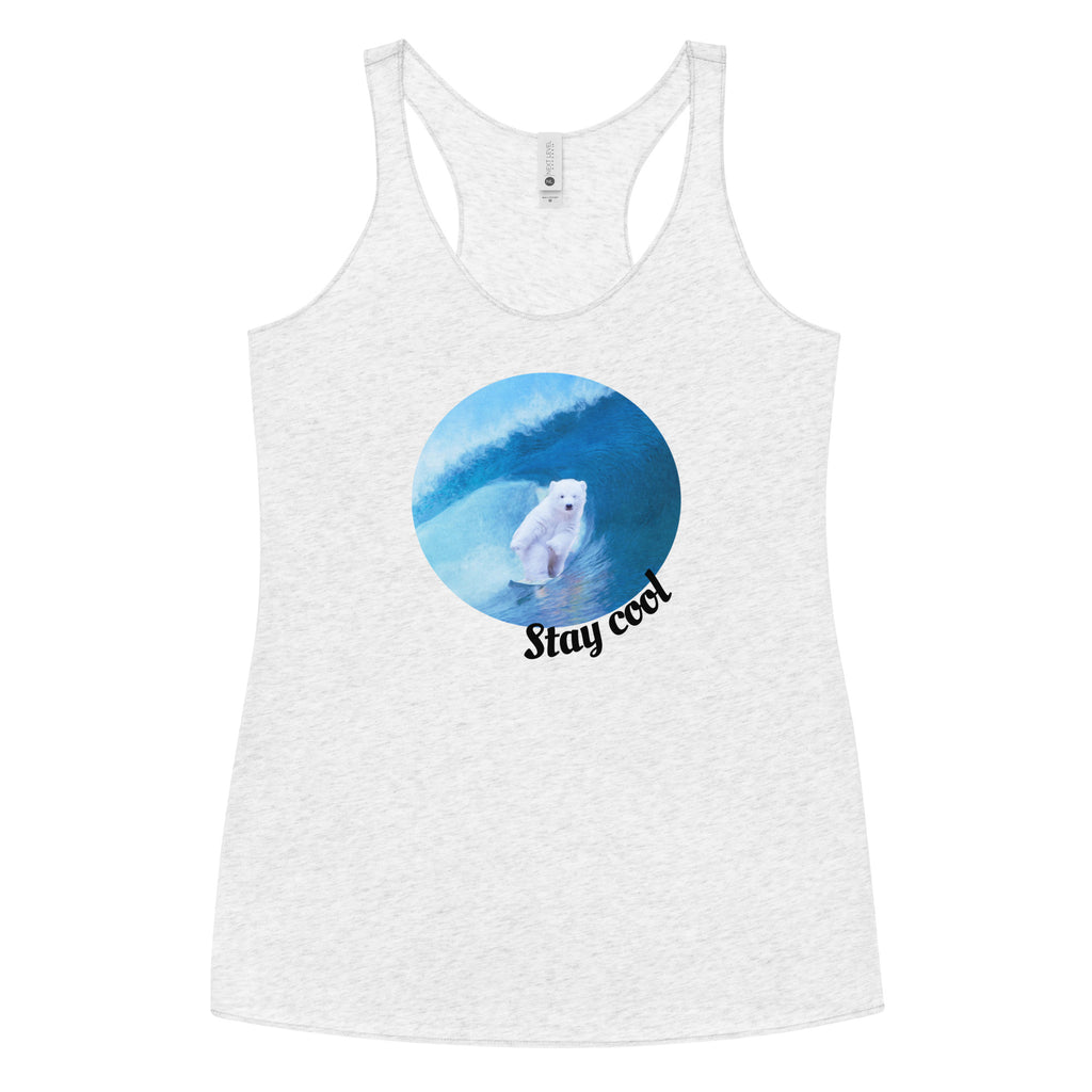 Cold water surf top - Women's Tri-Blend Racerback Tank