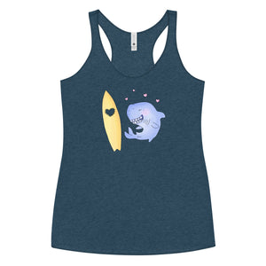 Love bites shark inspired Women's Racerback Tank