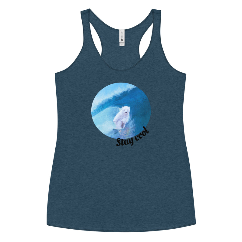 Cold water surf top - Women's Tri-Blend Racerback Tank