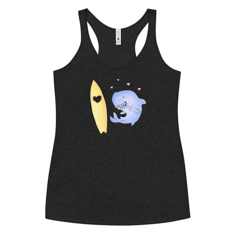 Love bites shark inspired Women's Racerback Tank