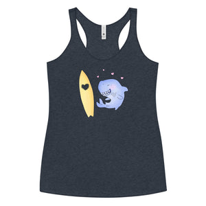 Love bites shark inspired Women's Racerback Tank