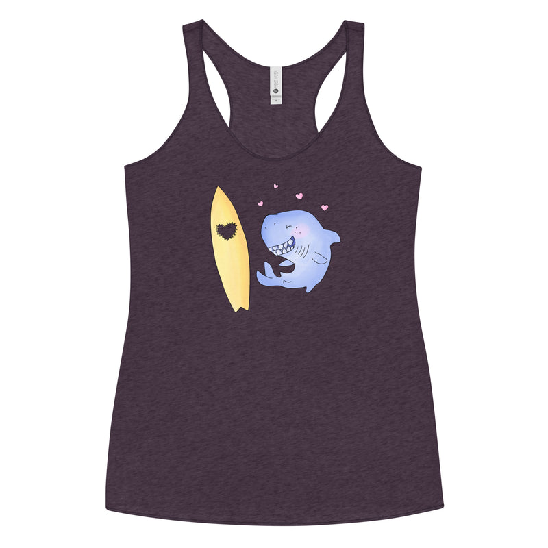 Love bites shark inspired Women's Racerback Tank