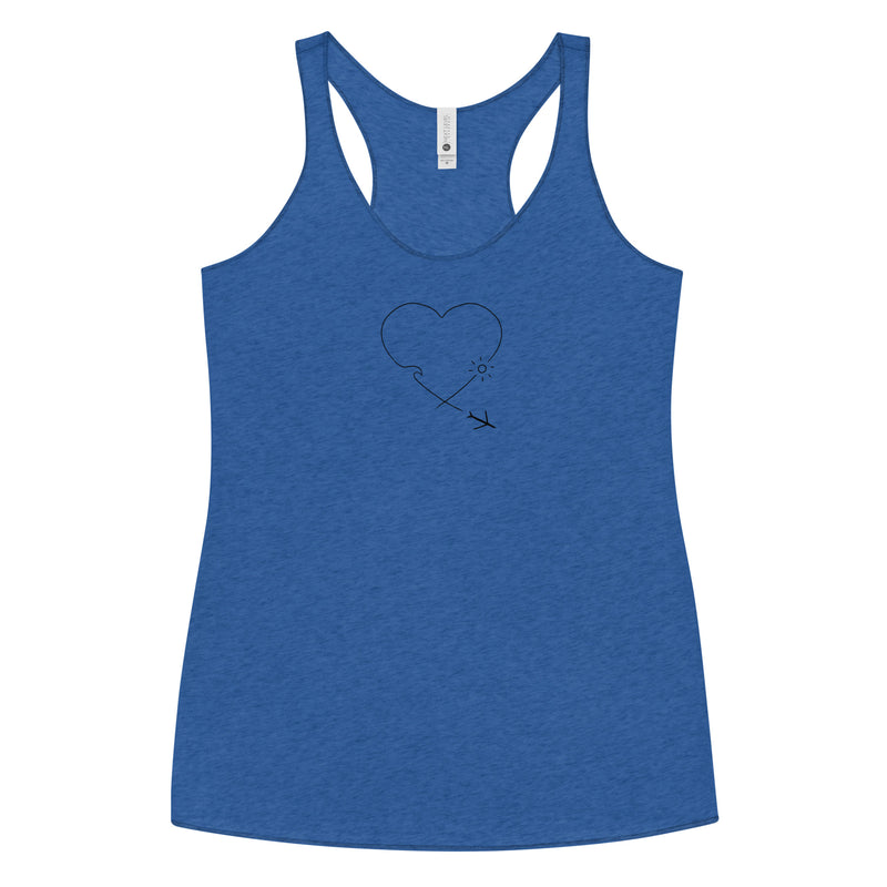 Fly away with me - surf is waiting - Women's Racerback Tank