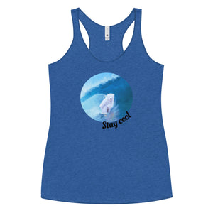 Cold water surf top - Women's Tri-Blend Racerback Tank