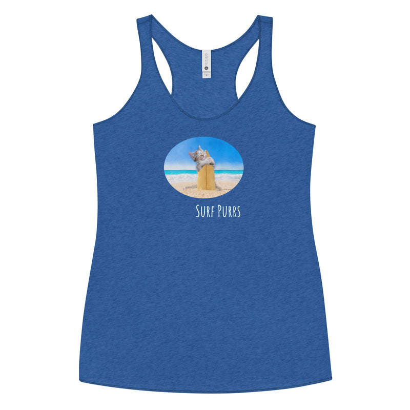 Surf cat surfer tee - surf tank top