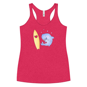 Love bites shark inspired Women's Racerback Tank