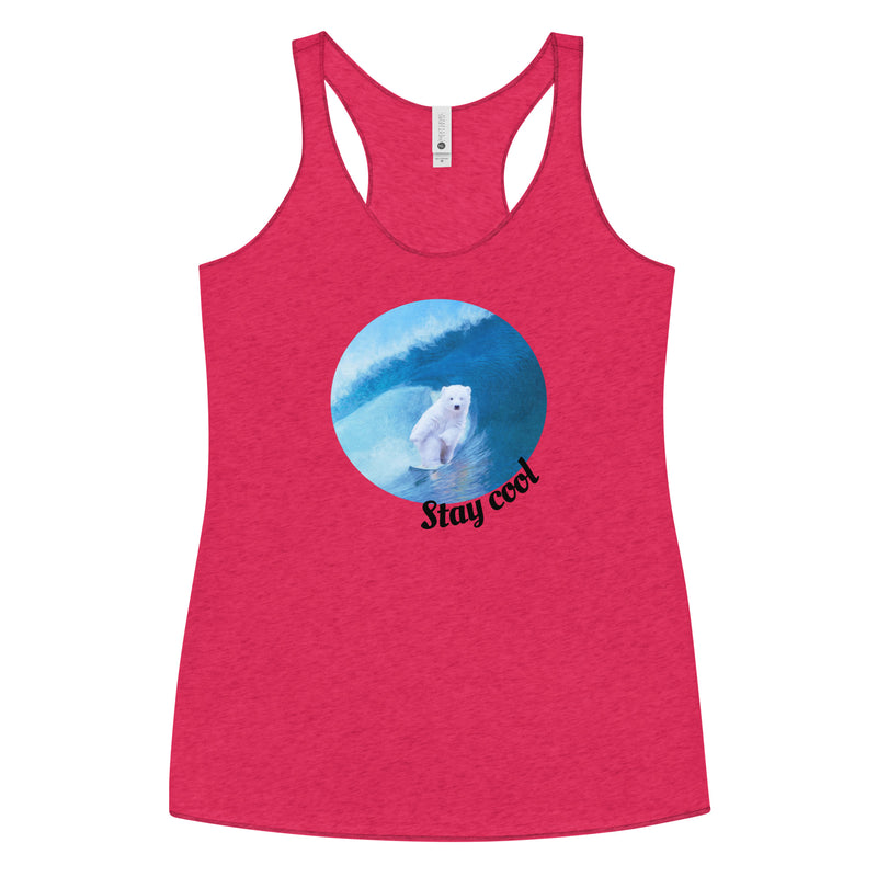 Cold water surf top - Women's Tri-Blend Racerback Tank