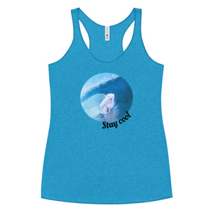 Cold water surf top - Women's Tri-Blend Racerback Tank