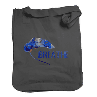 Breathe ecological tote bag - Gentle Reminder breathe tote bag - ecological mindfulness