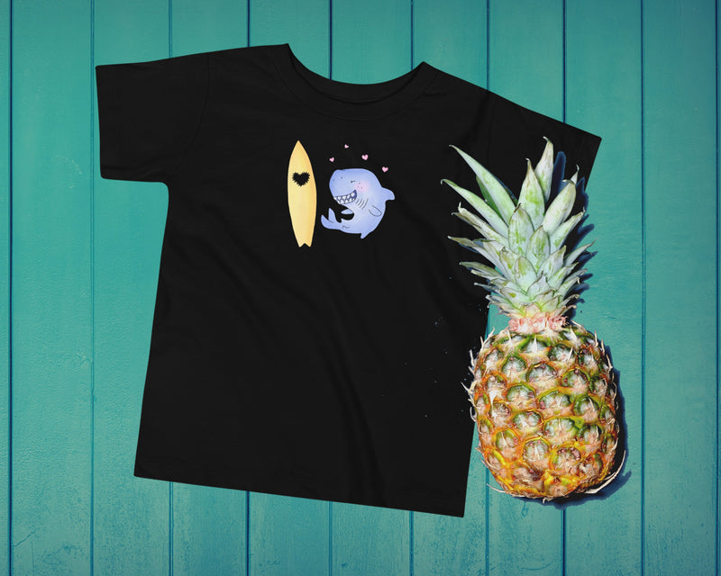 Shark bites t-shirt for surfer kids