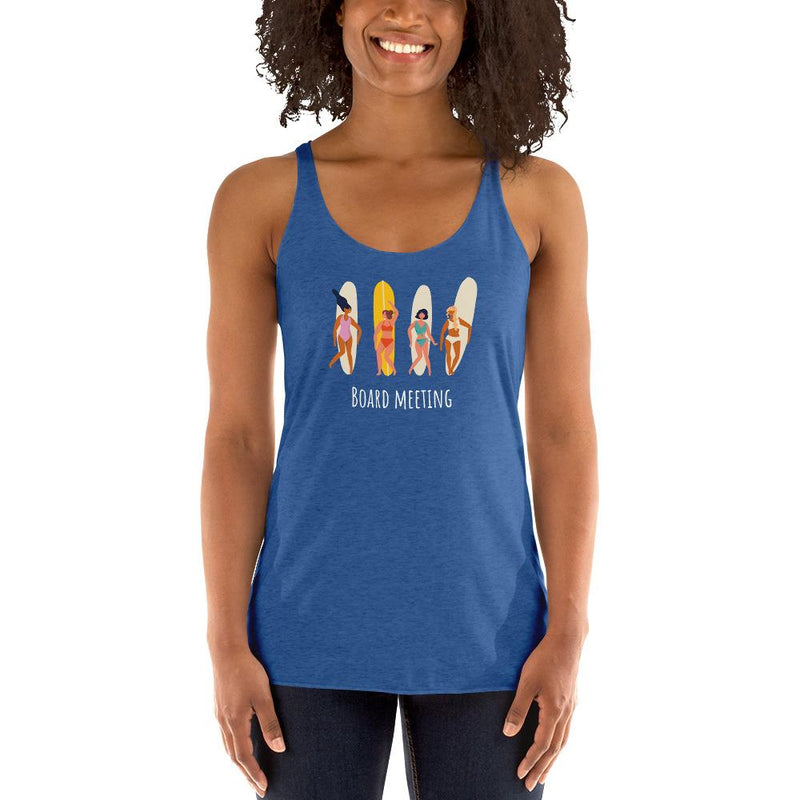 Board meeting surf top in blue