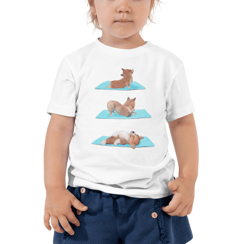 Yoga corgi dog for toddlers