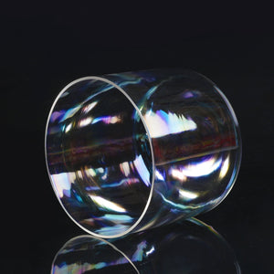 Clear crystal singing bowl in quality quartz