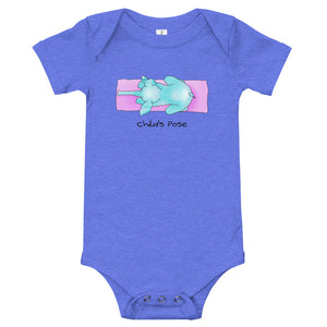 Baby yoga romper with elephant - Child’s Pose Baby Elephant Yoga Romper <3