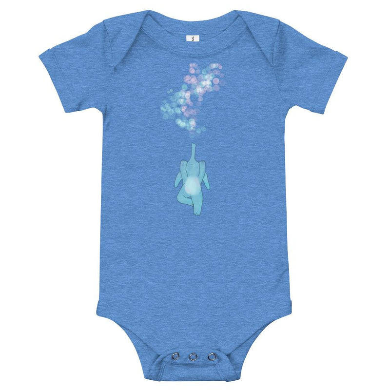 Elephant yoga baby clothes - Bubble yoga - elephant fun baby romper