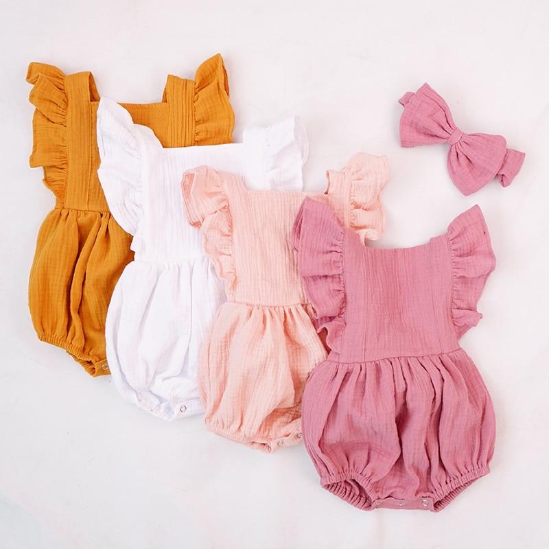 Baby girl ruffle romper - Beautiful baby girl rompers with ruffles