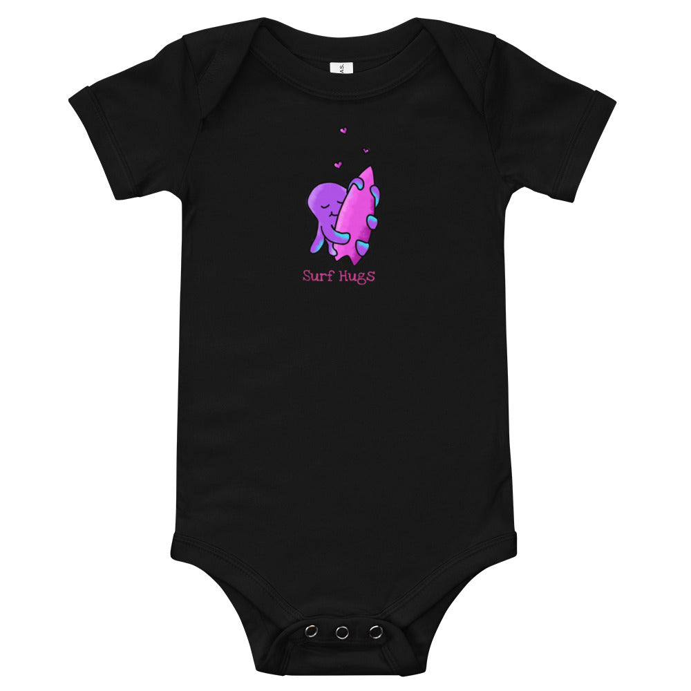 Surf Hugs personalized octopus baby bodysuit