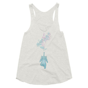 Bubble yoga - elephant yoga top for women - racerback