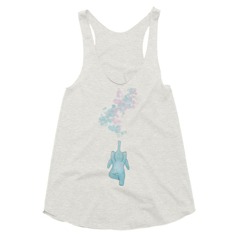 Bubble yoga - elephant yoga top for women - racerback