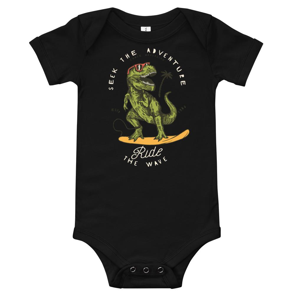 Ride the wave - cool surfer baby bodysuit