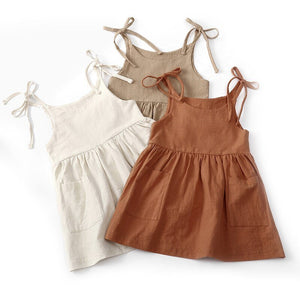 Sweet and Breezy: Linen Summer Dress for Girls | Surfersandyogis