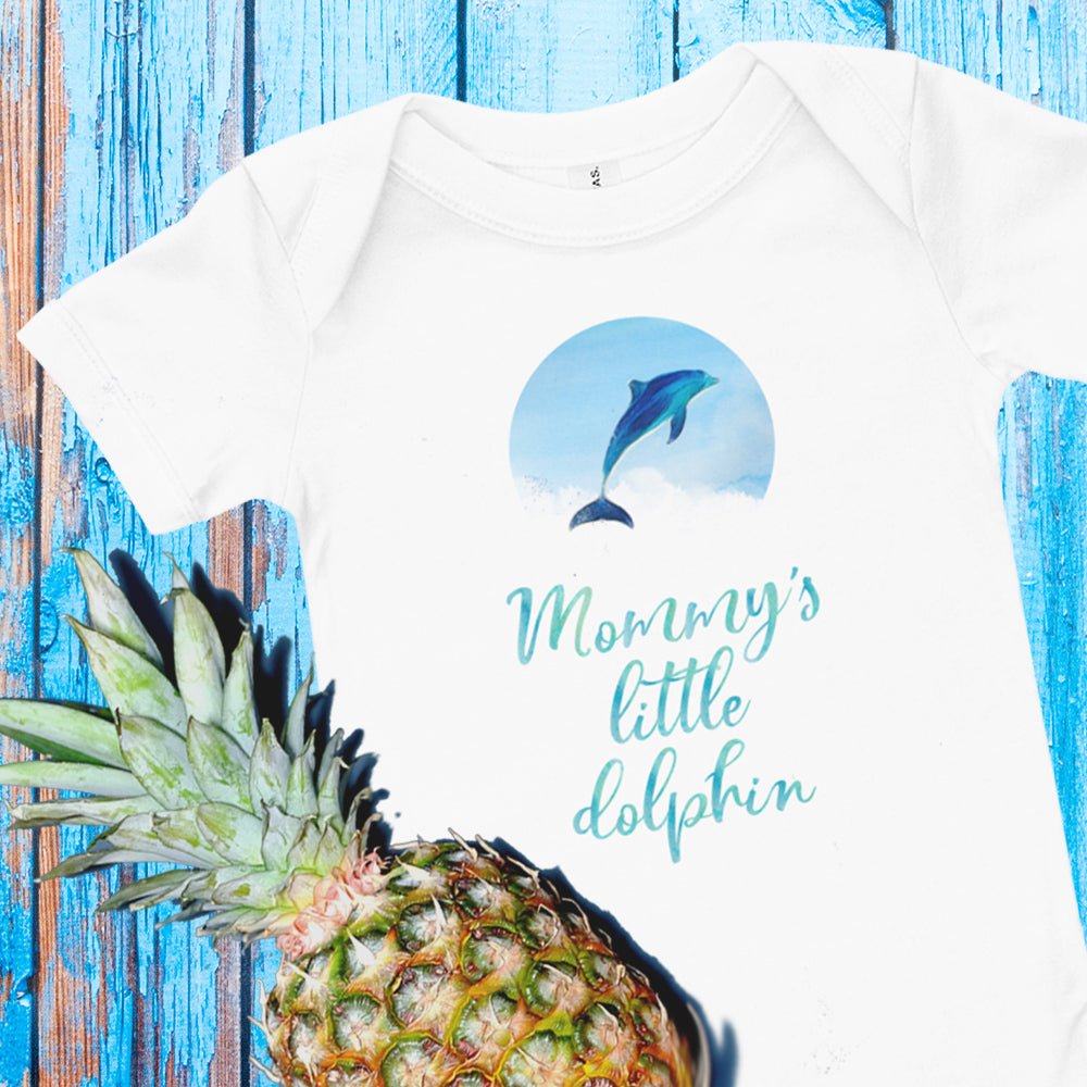 Mommy's little dolphin bodysuit