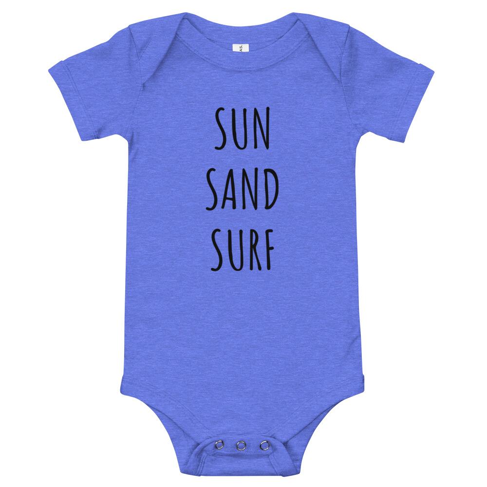 Sun sand surf baby clothes - Sun Sand Surf Baby short sleeve one piece -