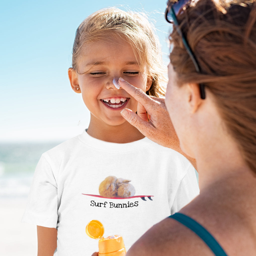 Surf bunnies toddler t-shirt for future surf buddies